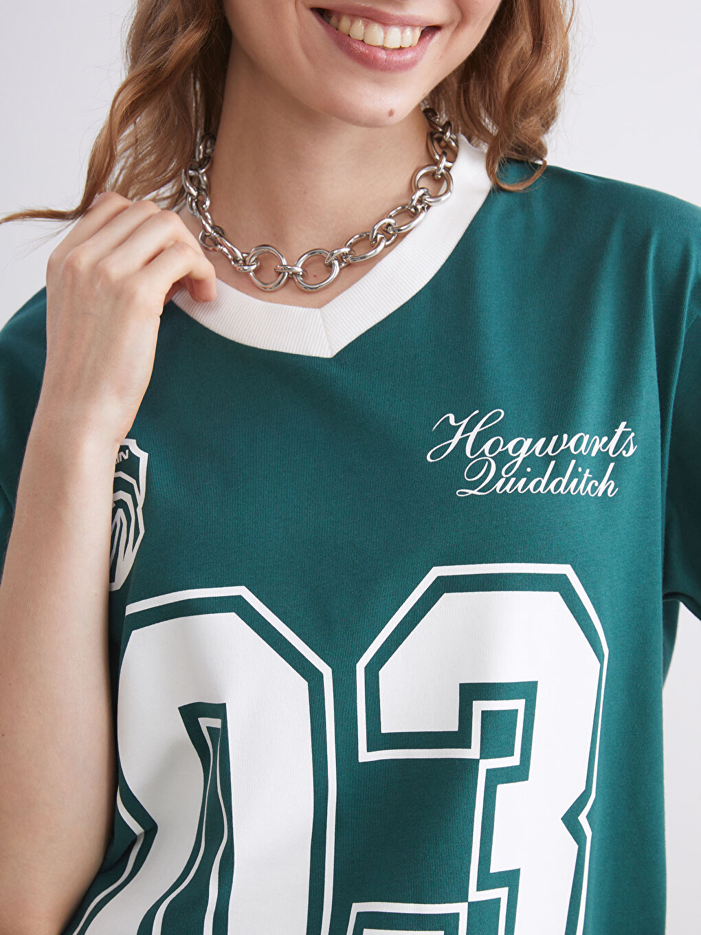 Harry Potter Printed Oversize Women's T-Shirt-2