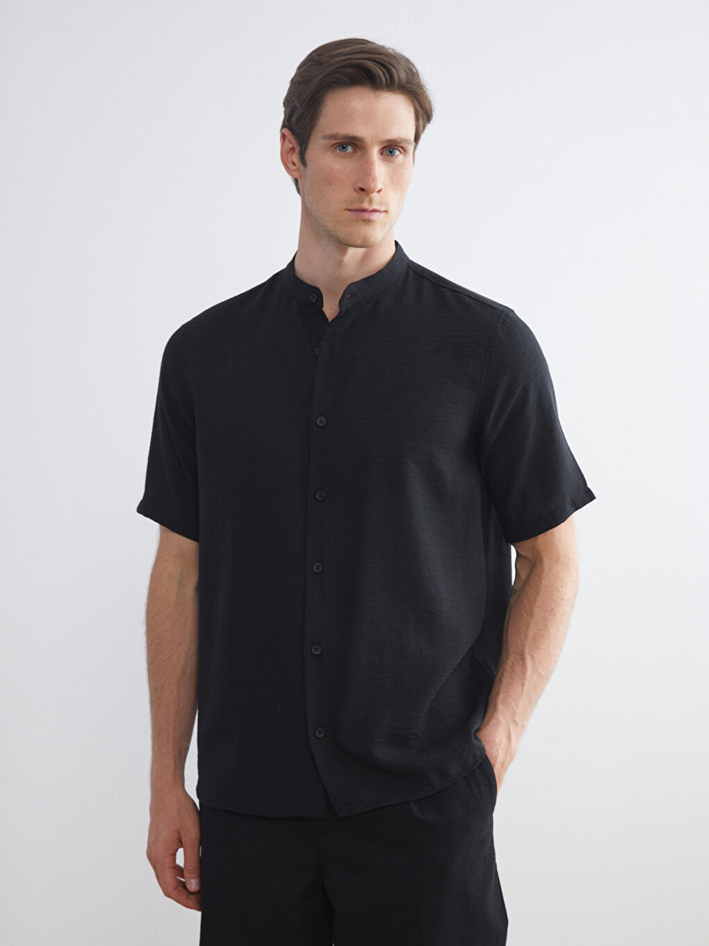 Regular Fit Short Sleeve Men's Shirt-1