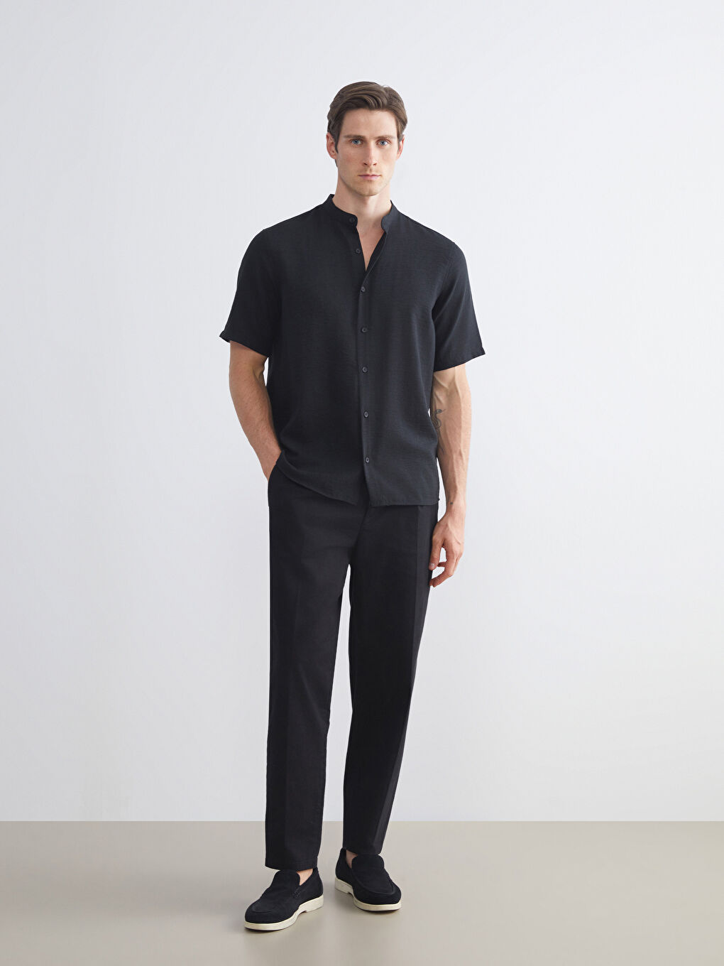 Regular Fit Short Sleeve Men's Shirt-2