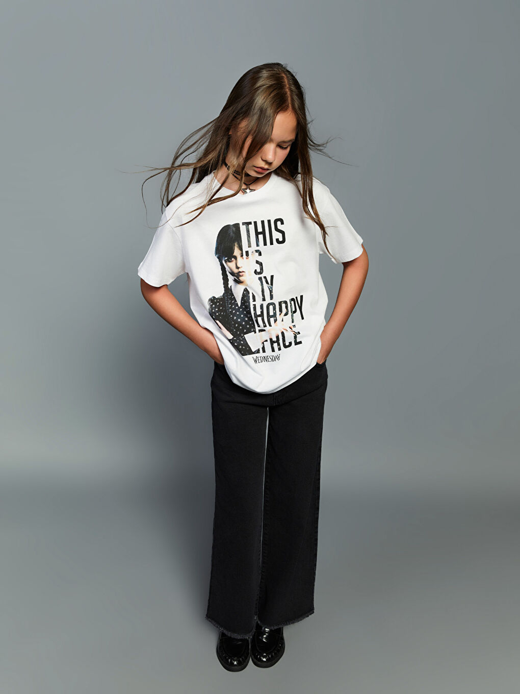 LCW Kids Girl WHITE T-Shirt -W5K327Z4-Q6K