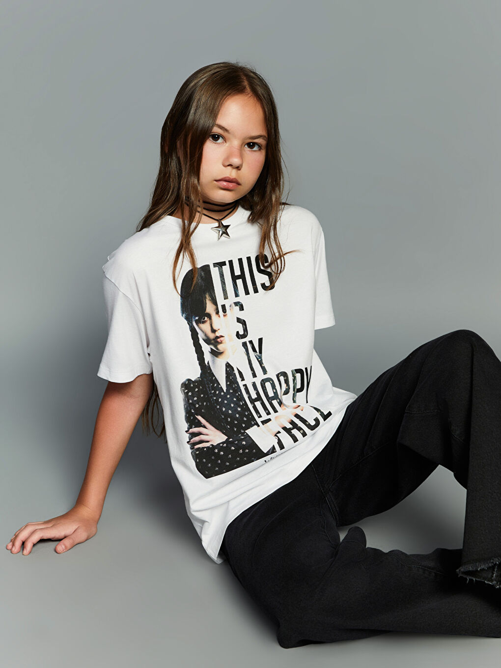 LCW Kids Girl WHITE T-Shirt -W5K327Z4-Q6K