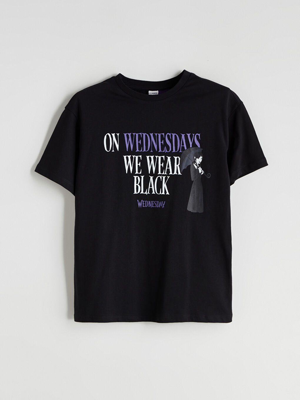 LCW Kids Girl BLACK T-Shirt -W5K331Z4-CVL