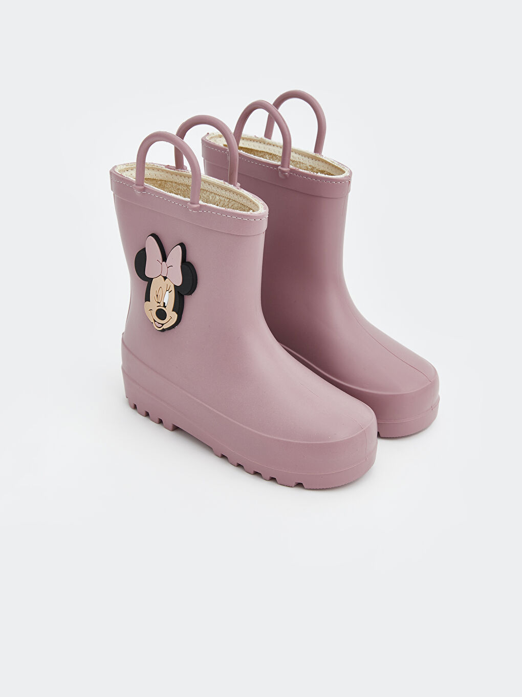 Pembe Minnie Mouse Baskılı Kız Bebek Yağmur Botu
