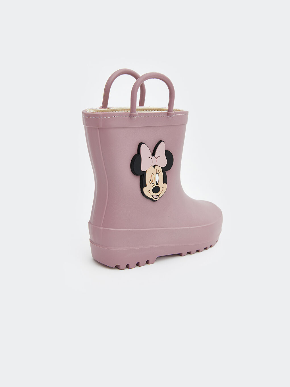 Pembe Minnie Mouse Baskılı Kız Bebek Yağmur Botu-4