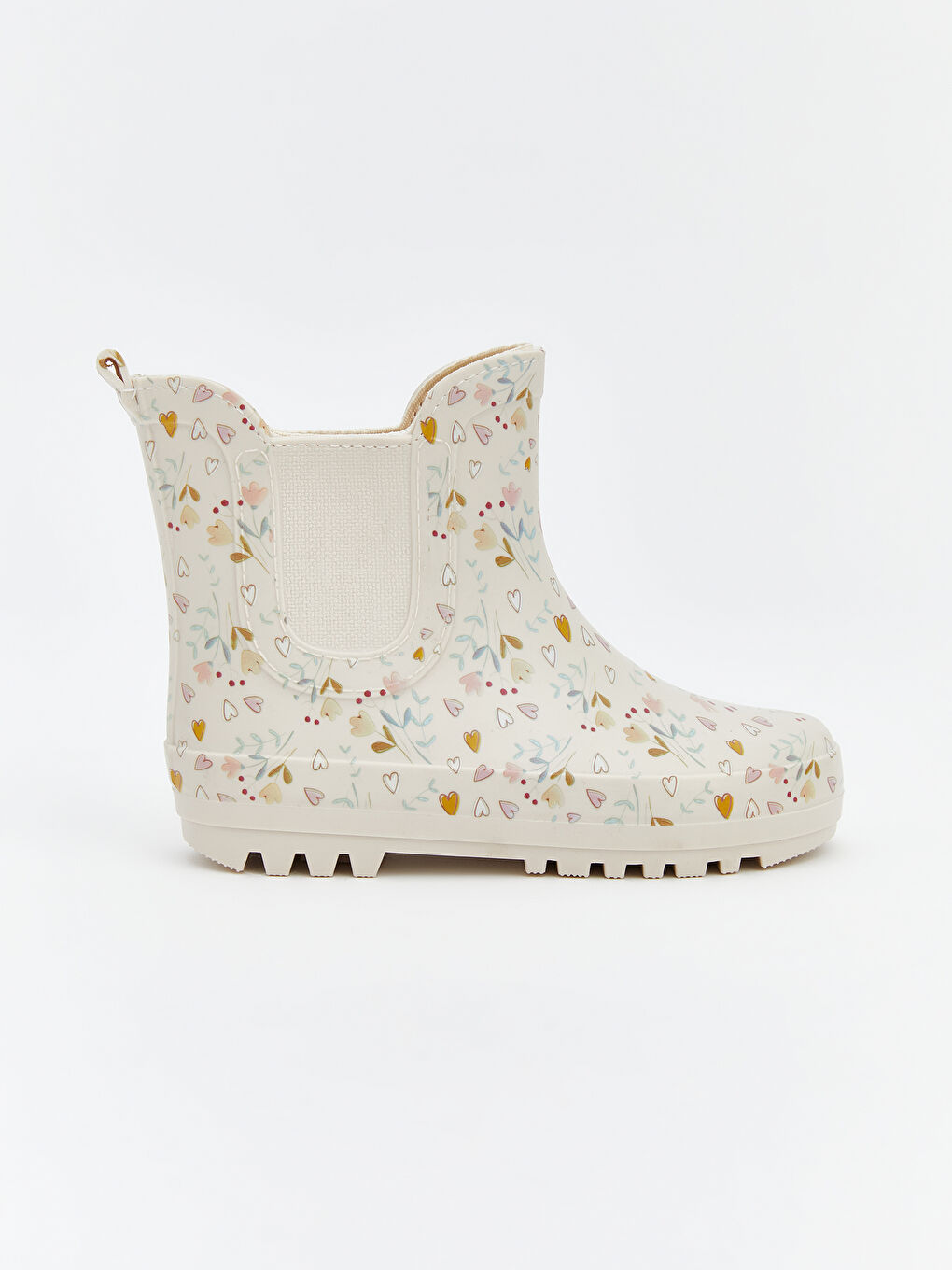 Bej Desenli Kız Bebek Yağmur Botu-1