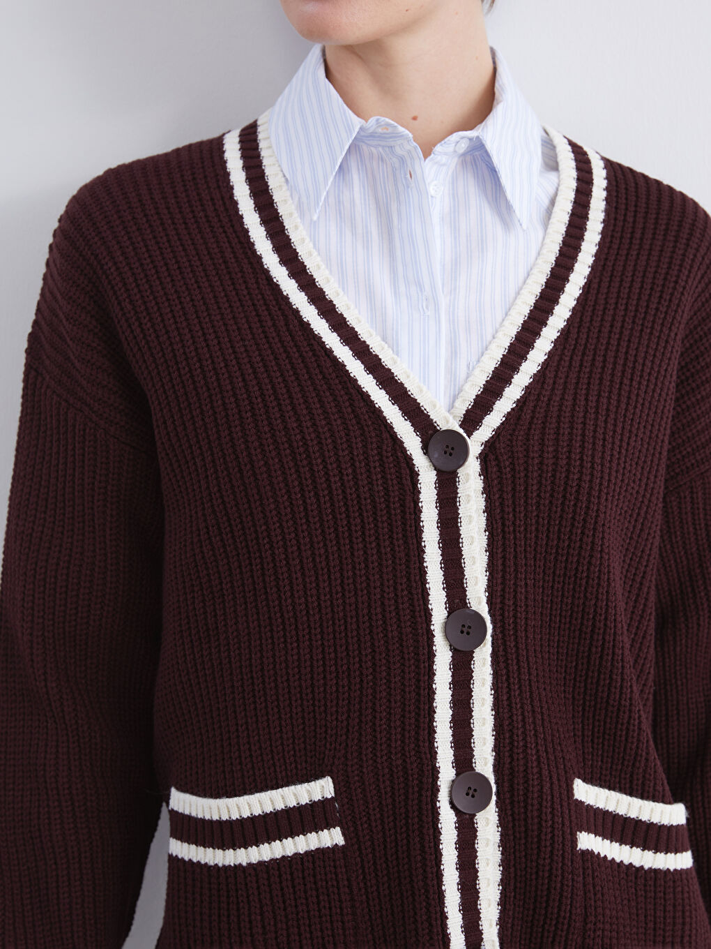 Woman BORDEAUX Cardigan-2