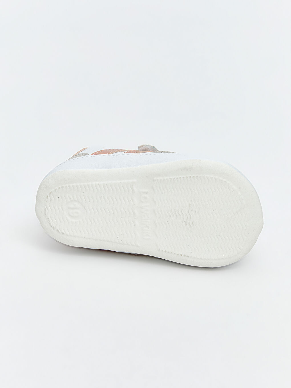 Beyaz Bağcık ve Cırt Cırtlı Kız Bebek Spor Ayakkabı-3