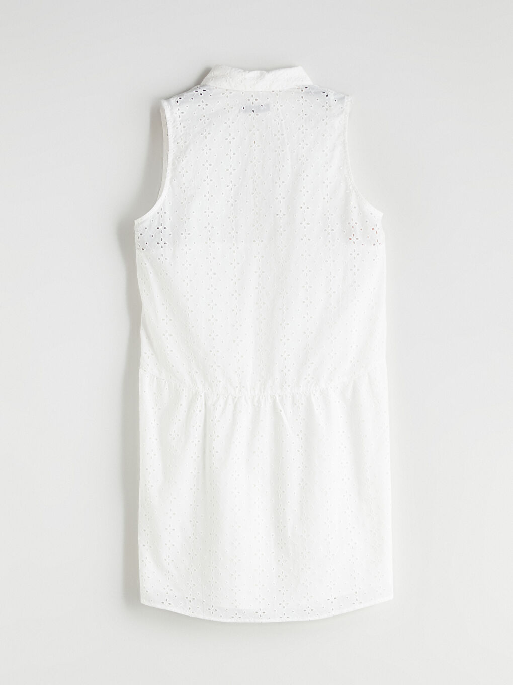 Woman WHITE Shirt Dress-5