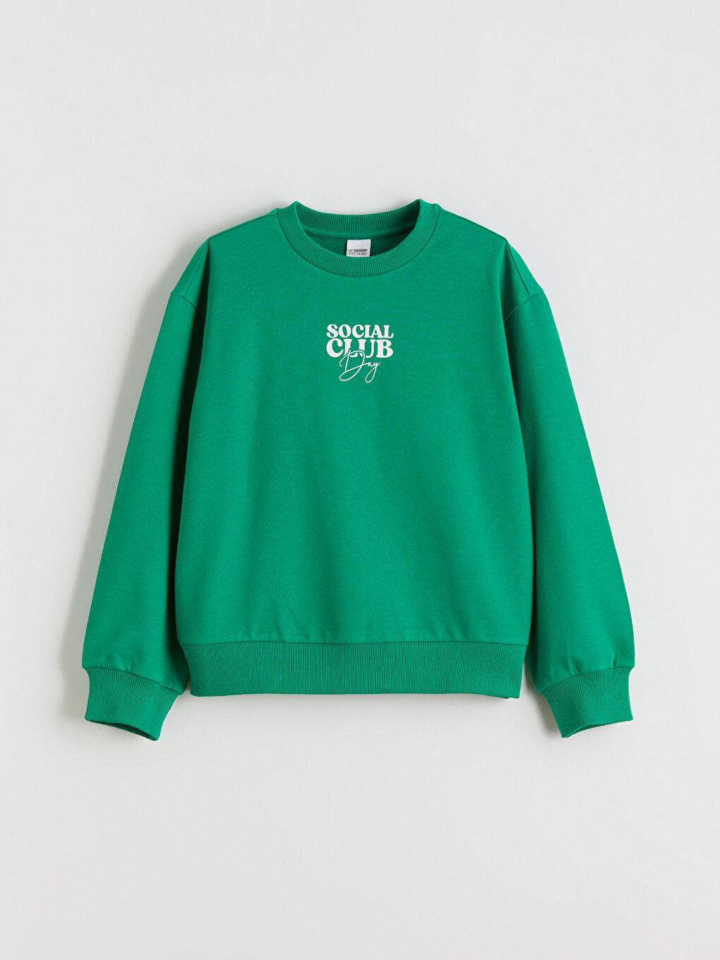 Rundhalsausschnitt Bedrucktes Sweatshirt für Mädchen-1