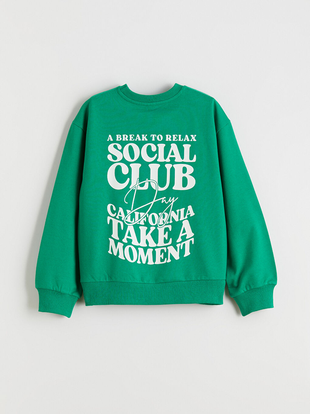 Rundhalsausschnitt Bedrucktes Sweatshirt für Mädchen-3