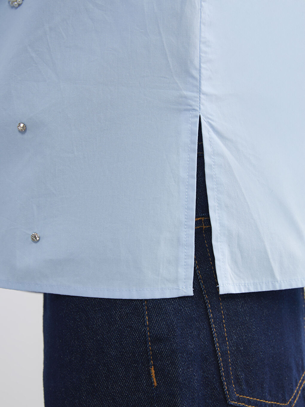 Tunique en chemise ornée de strass pour Femmes-2