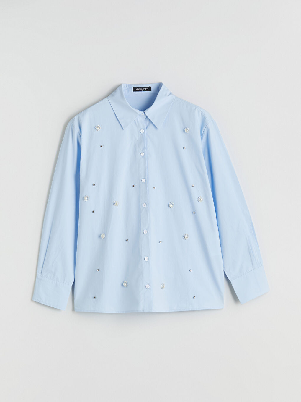 Rhinestone Embellished Women's Shirt Tunic