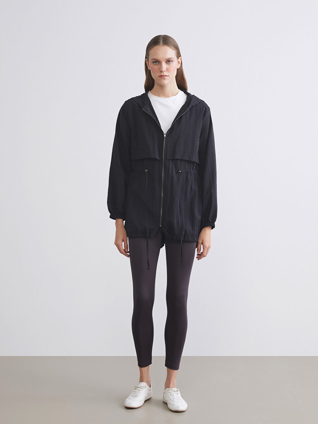 Hooded Women's Raincoat-1