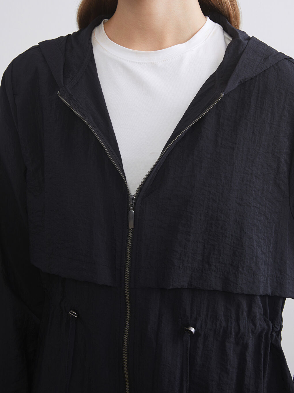 Hooded Women's Raincoat-2