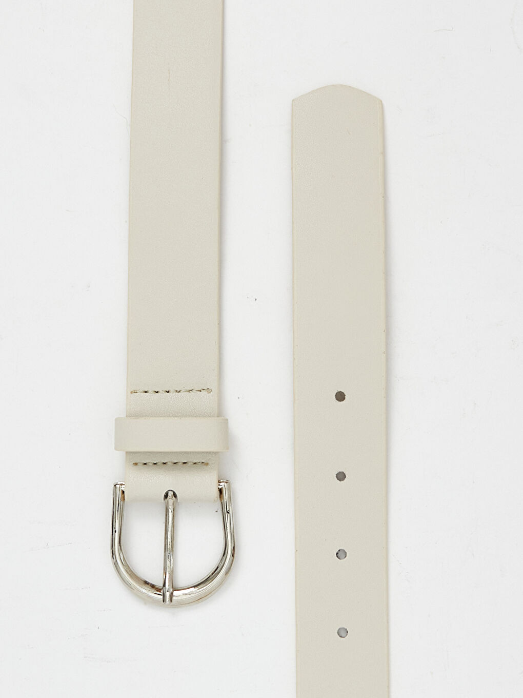 Siyah Deri Görünümlü Kadın Kemer 2'li-2