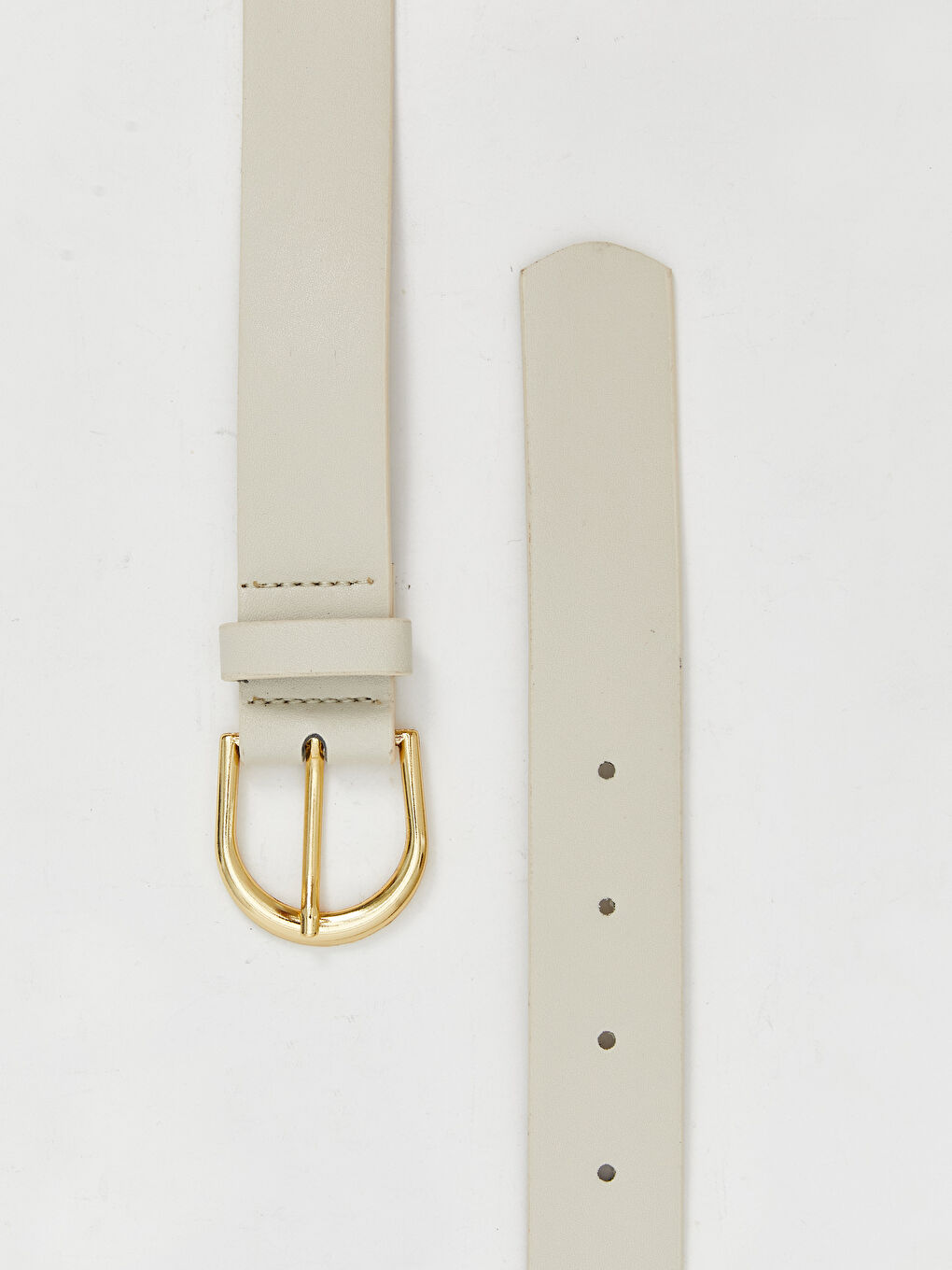 Kahverengi Deri Görünümlü Kadın Kemer 2'li-2