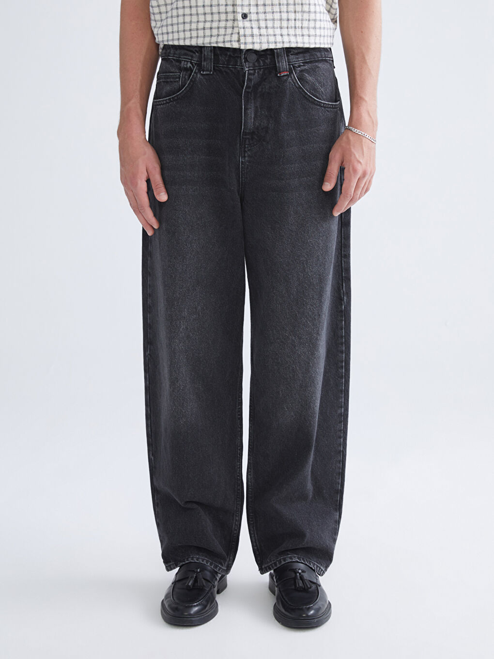 Джинсы мужские очень широкого кроя-1