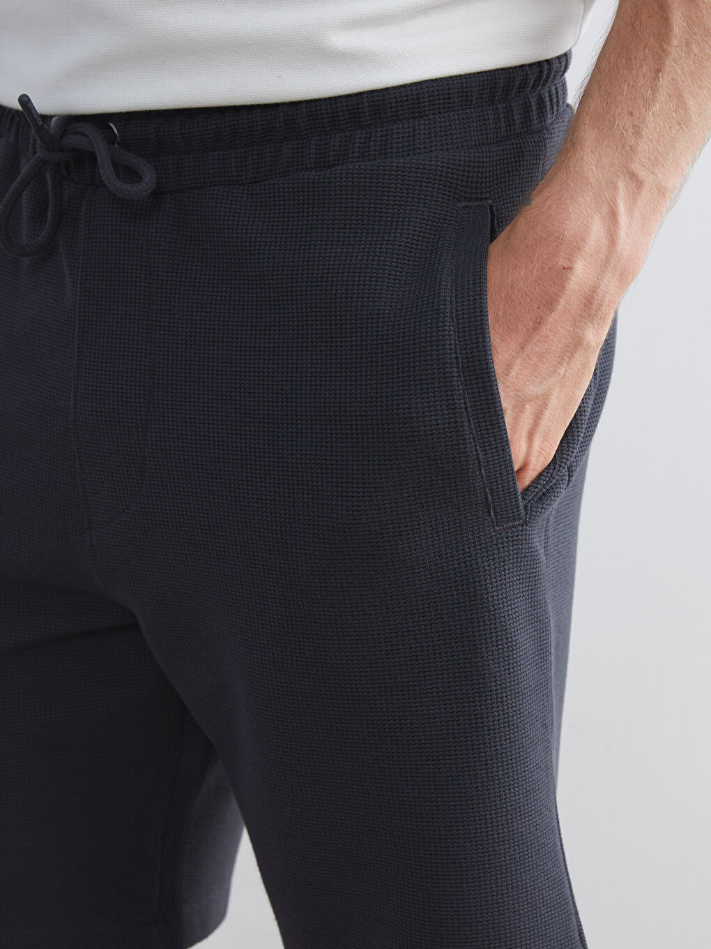 Antrasit Standart Kalıp Erkek Şort-2