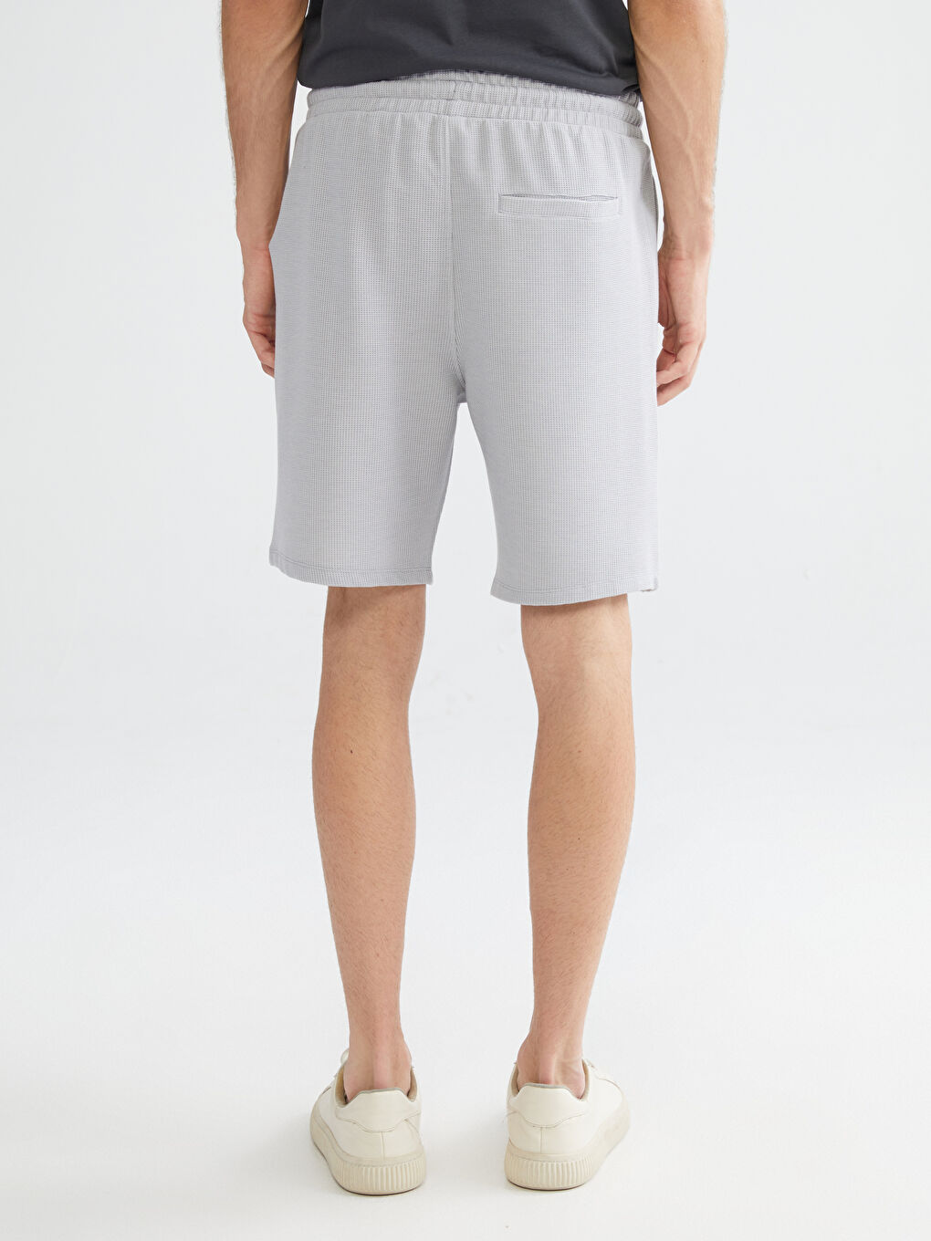 Gri Standart Kalıp Erkek Şort-3