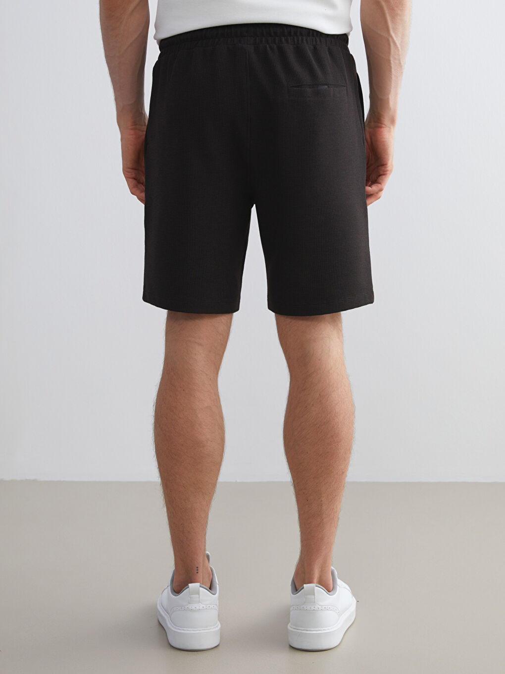 Kahverengi Standart Kalıp Erkek Şort-3