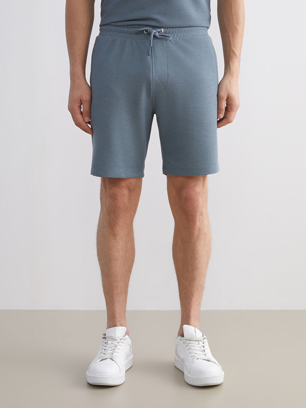 Mavi Standart Kalıp Erkek Şort-2