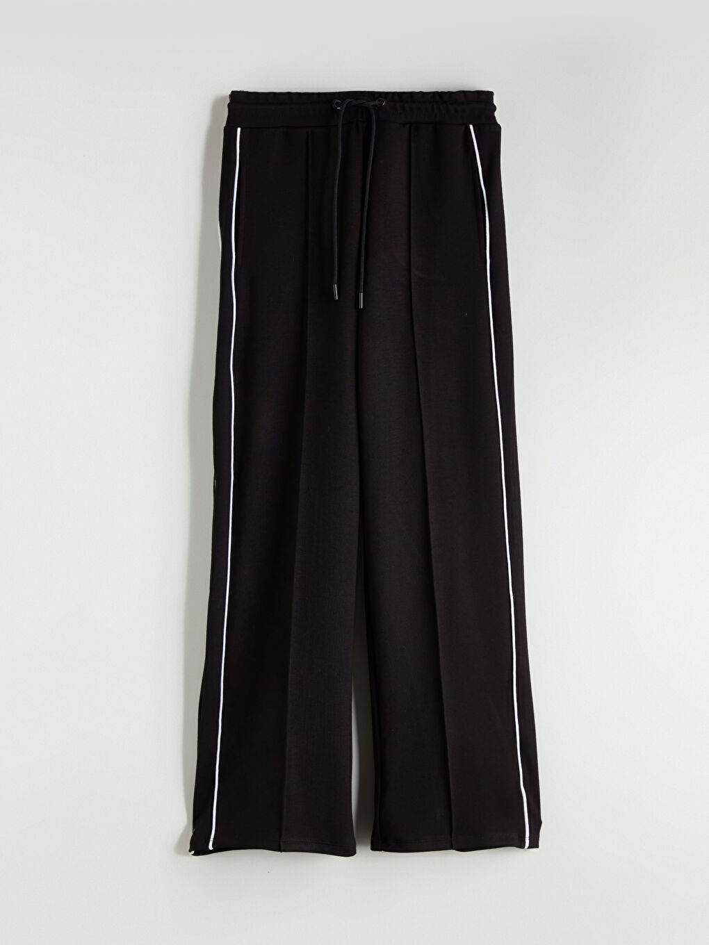 Siyah Beli Lastikli Kadın Eşofman Altı-11