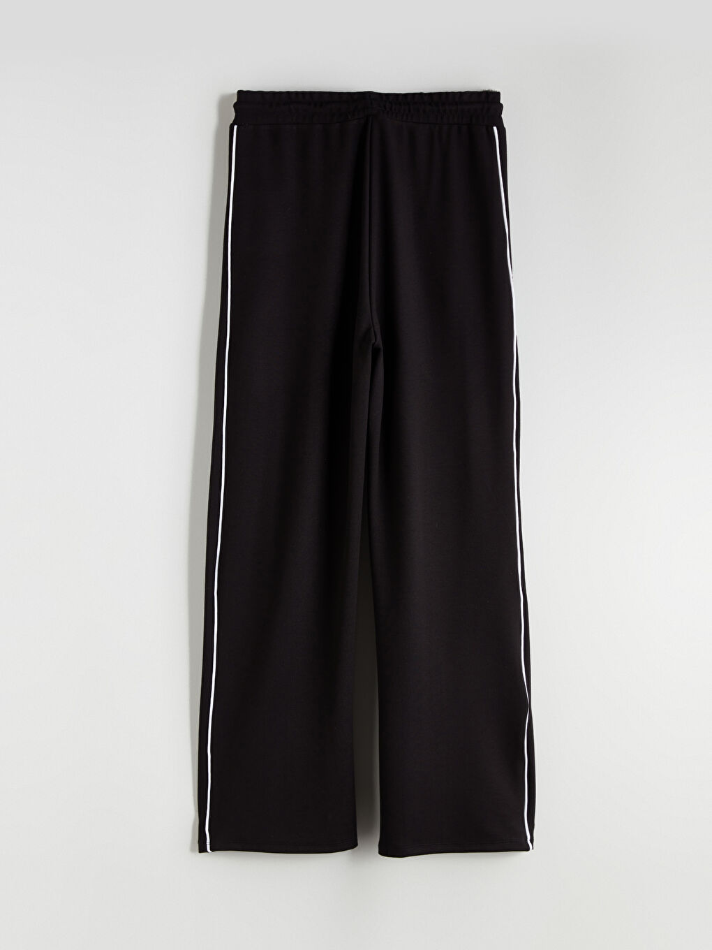 Siyah Beli Lastikli Kadın Eşofman Altı-12