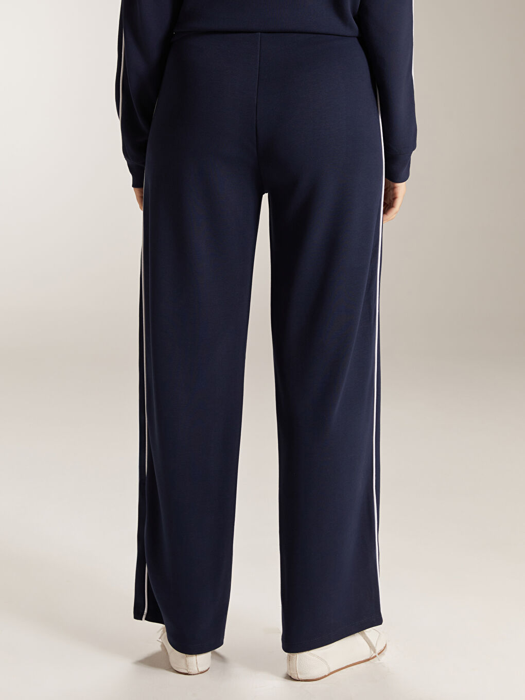 Lacivert Beli Lastikli Kadın Eşofman Altı-7