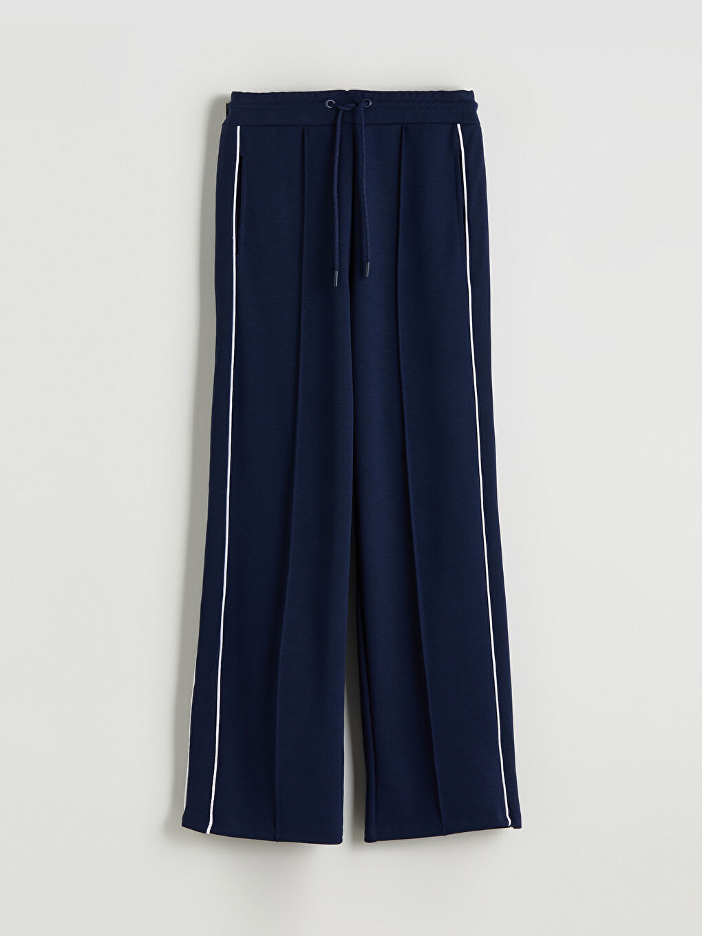 Lacivert Beli Lastikli Kadın Eşofman Altı-8