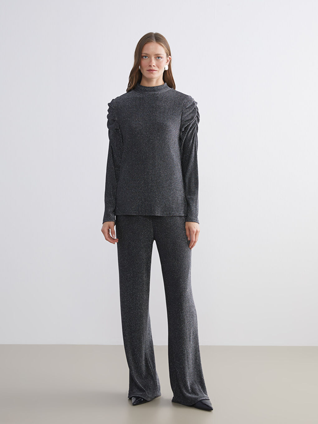 Woman ANTHRACITE Sweatshirt-1