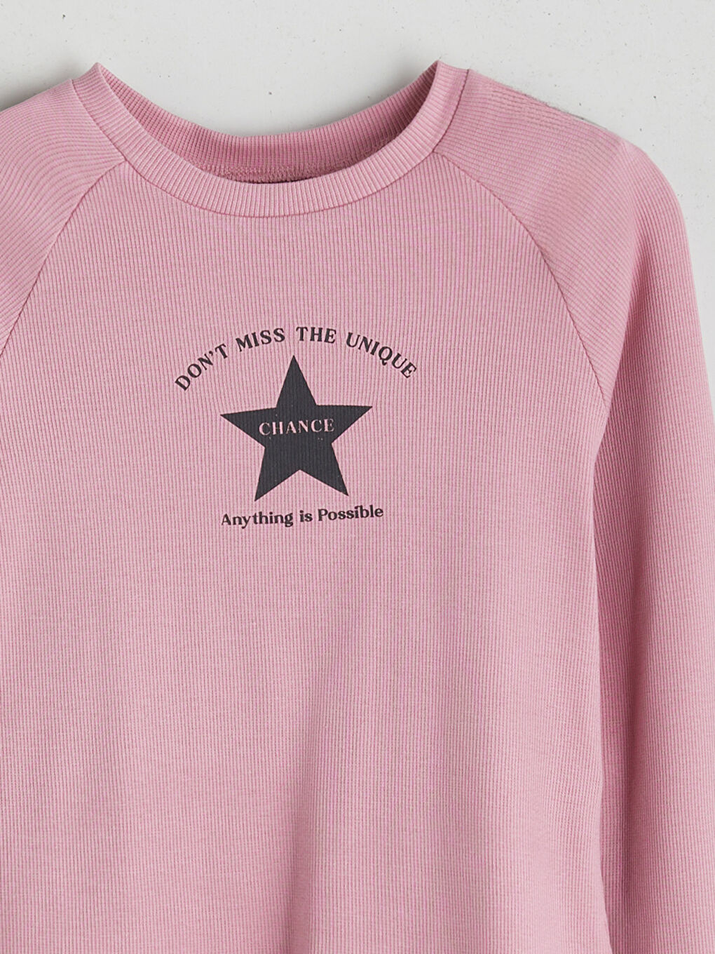 Crew Neck Girls' T-Shirt-2