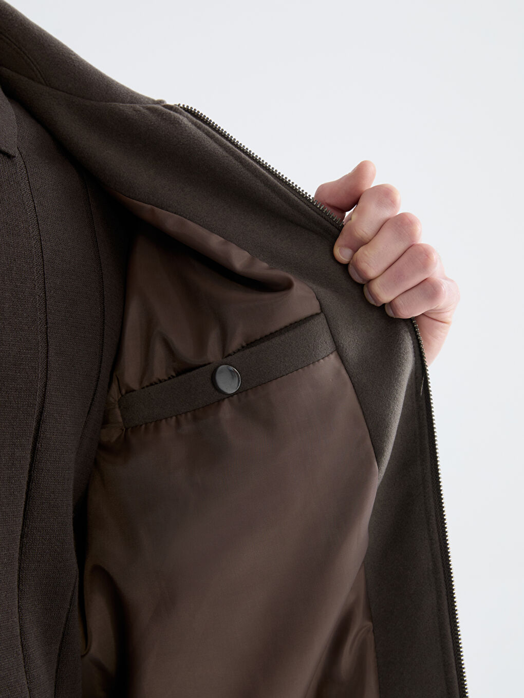 Standard Fit Collared Neck Men's Cachet Coat-3