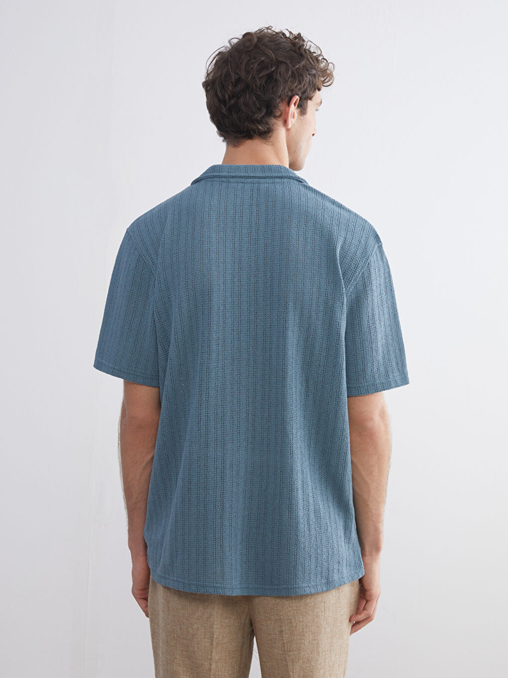 Mavi Regular Fit Resort Yaka Kısa Kollu Erkek Gömlek-3