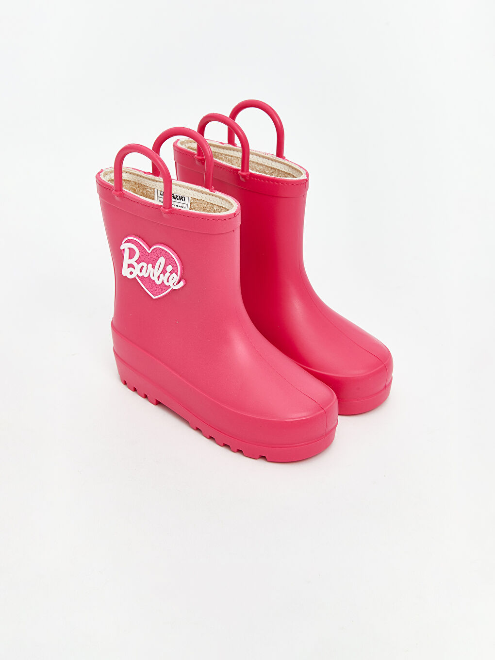 Fuşya Barbie Baskılı Kız Bebek Yağmur Botu