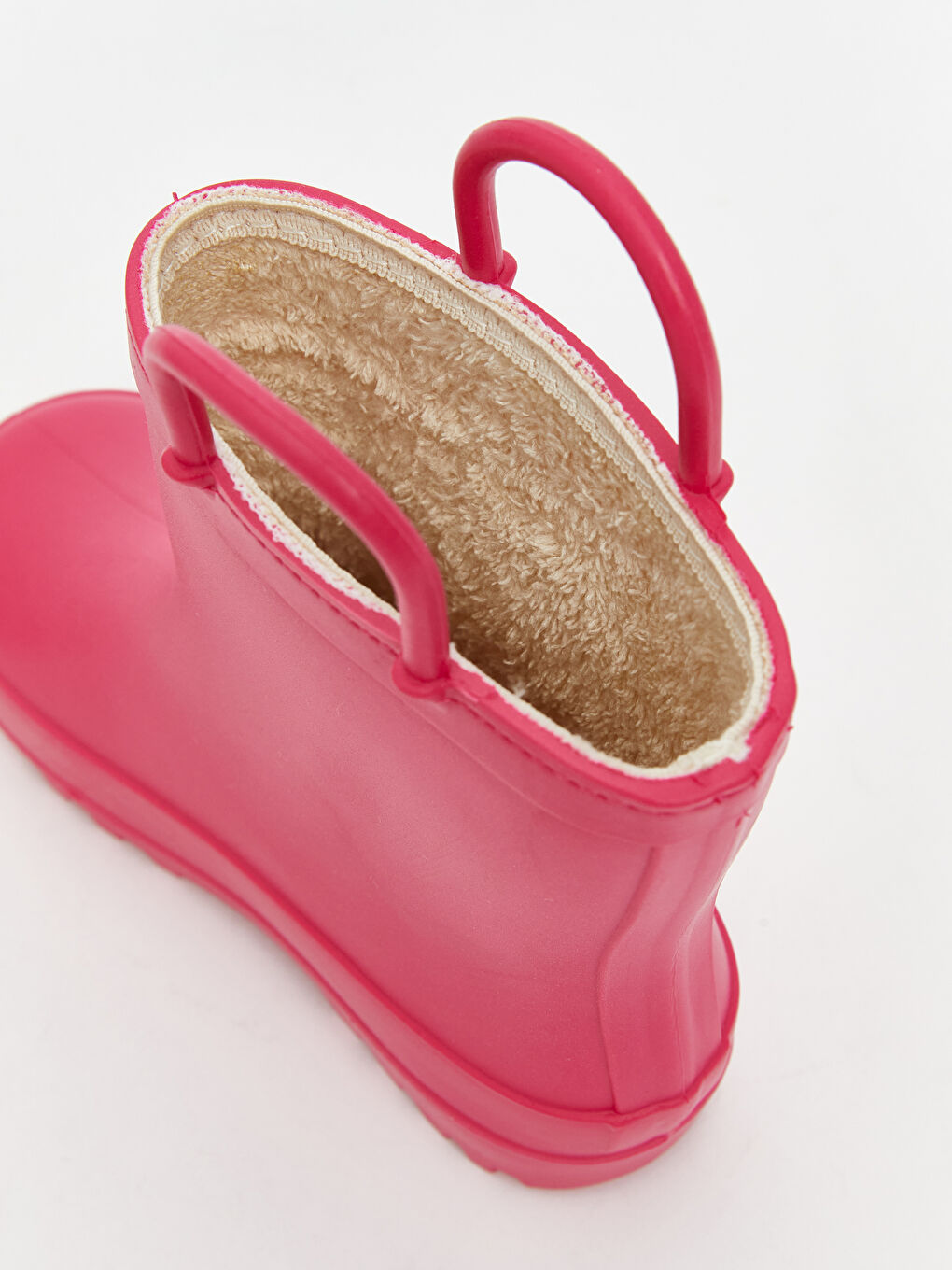 Fuşya Barbie Baskılı Kız Bebek Yağmur Botu-5