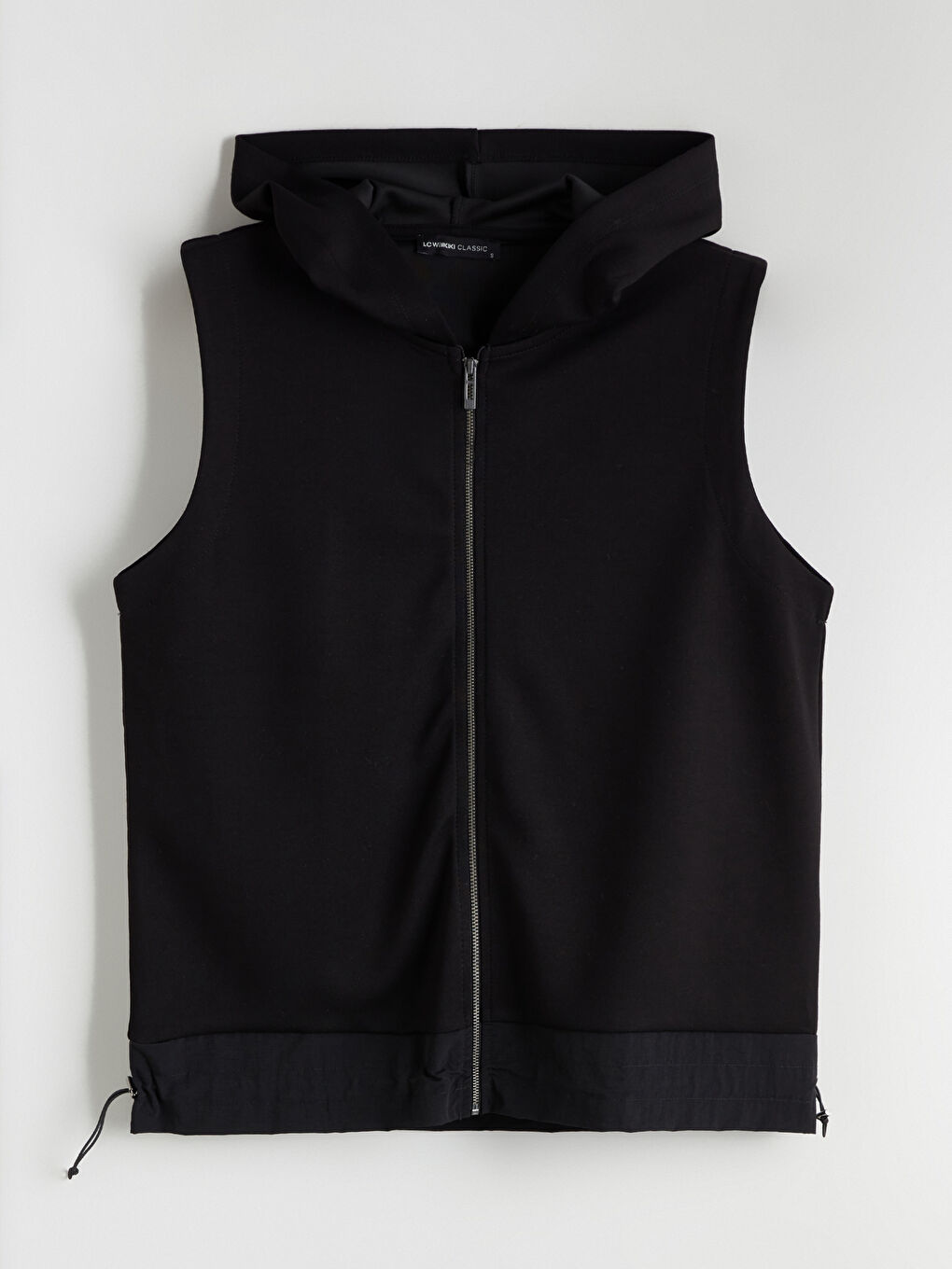 Siyah Kapüşonlu Kadın Yelek-10