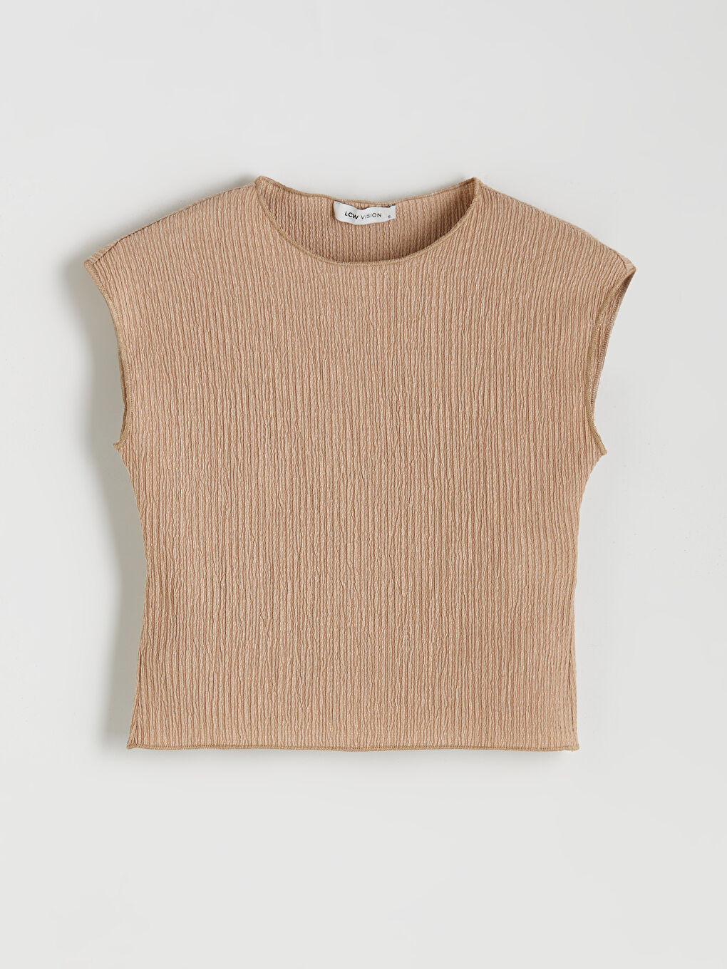 Crew Neck Textured Blouse-4