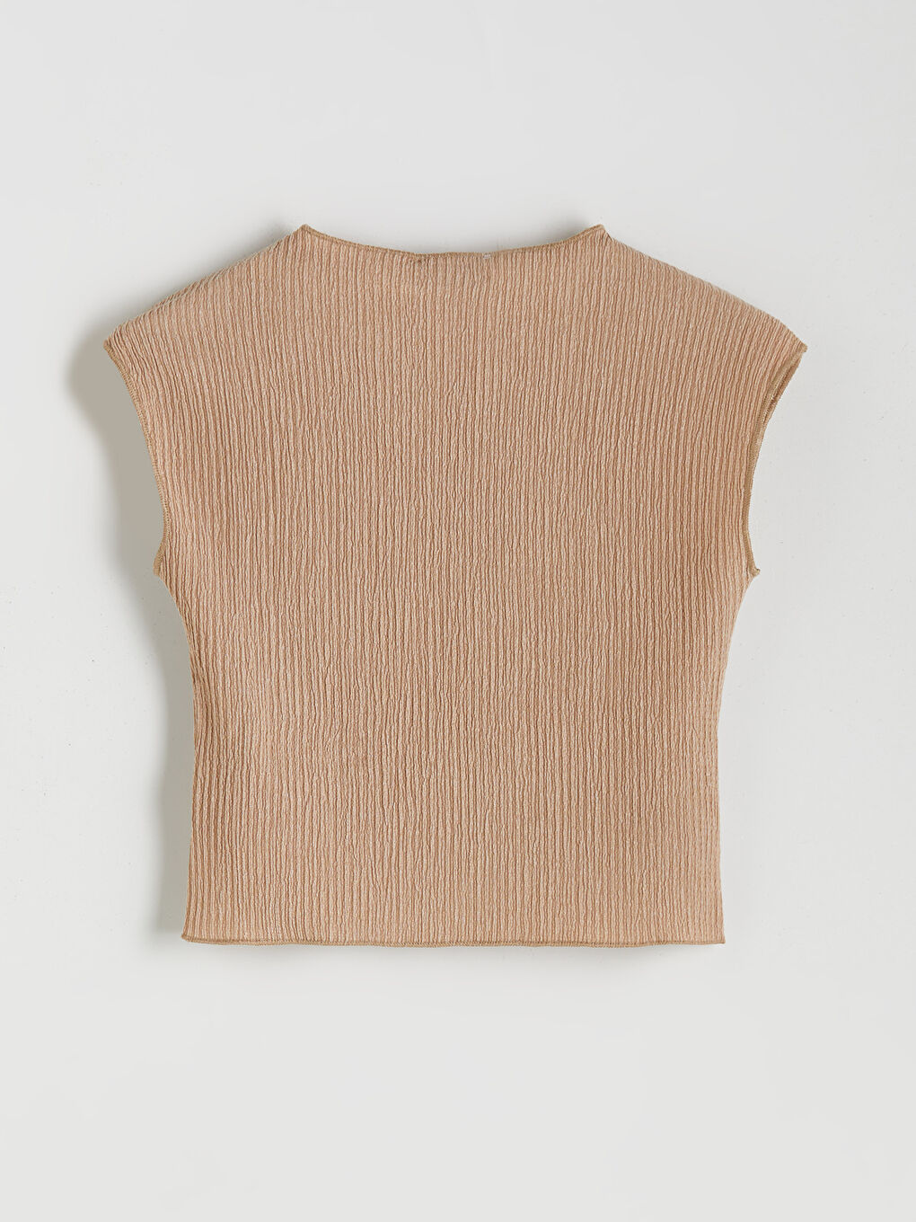 Crew Neck Textured Blouse-5