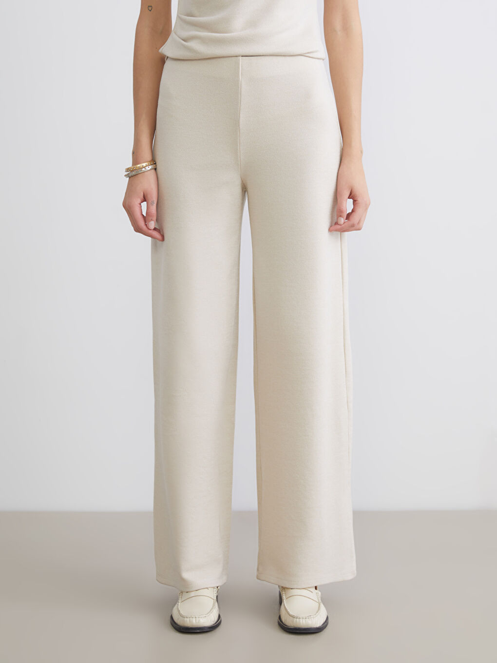 Elasticated Waist Women's Trousers-1