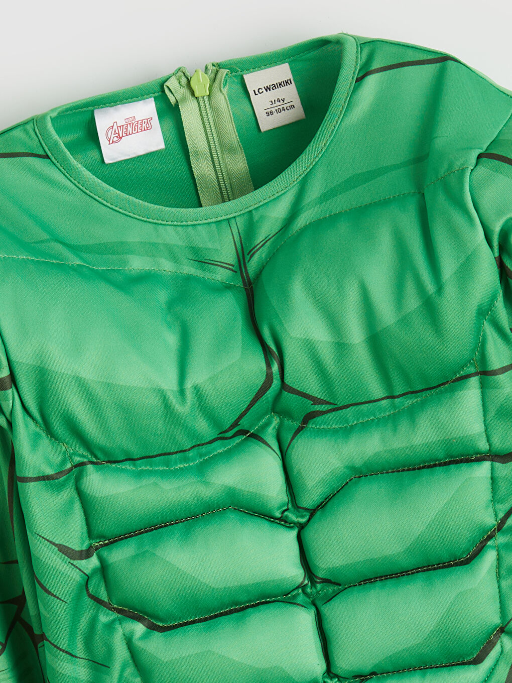 Yeşil Erkek Çocuk Hulk Kostüm ve Maske-4