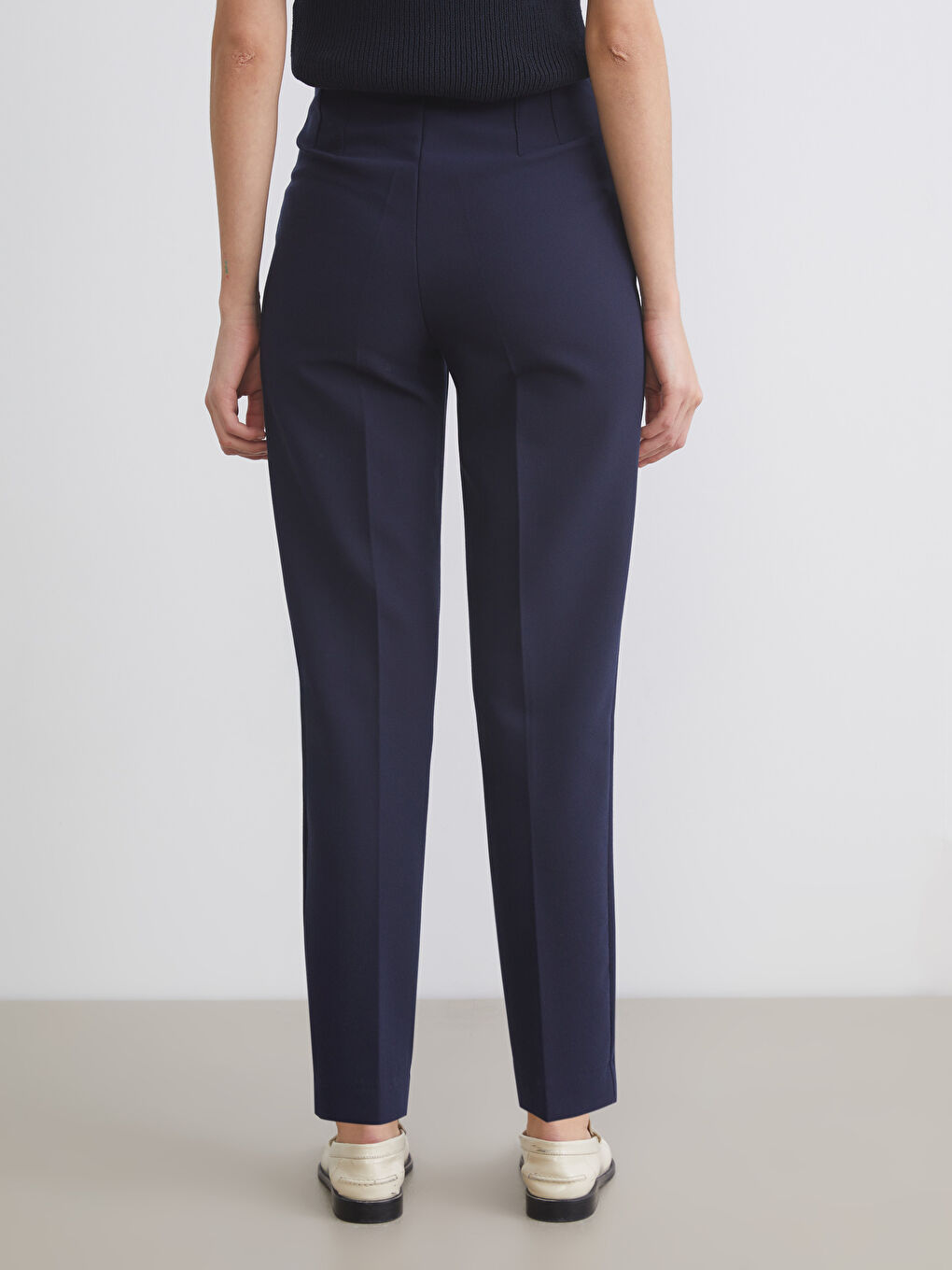 Lacivert Havuç Kesim Kadın Pantolon-2