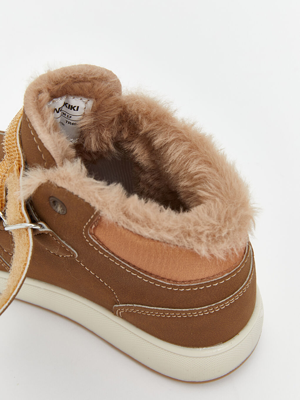 Kahverengi Mickey Mouse Baskılı Erkek Bebek Bot-5