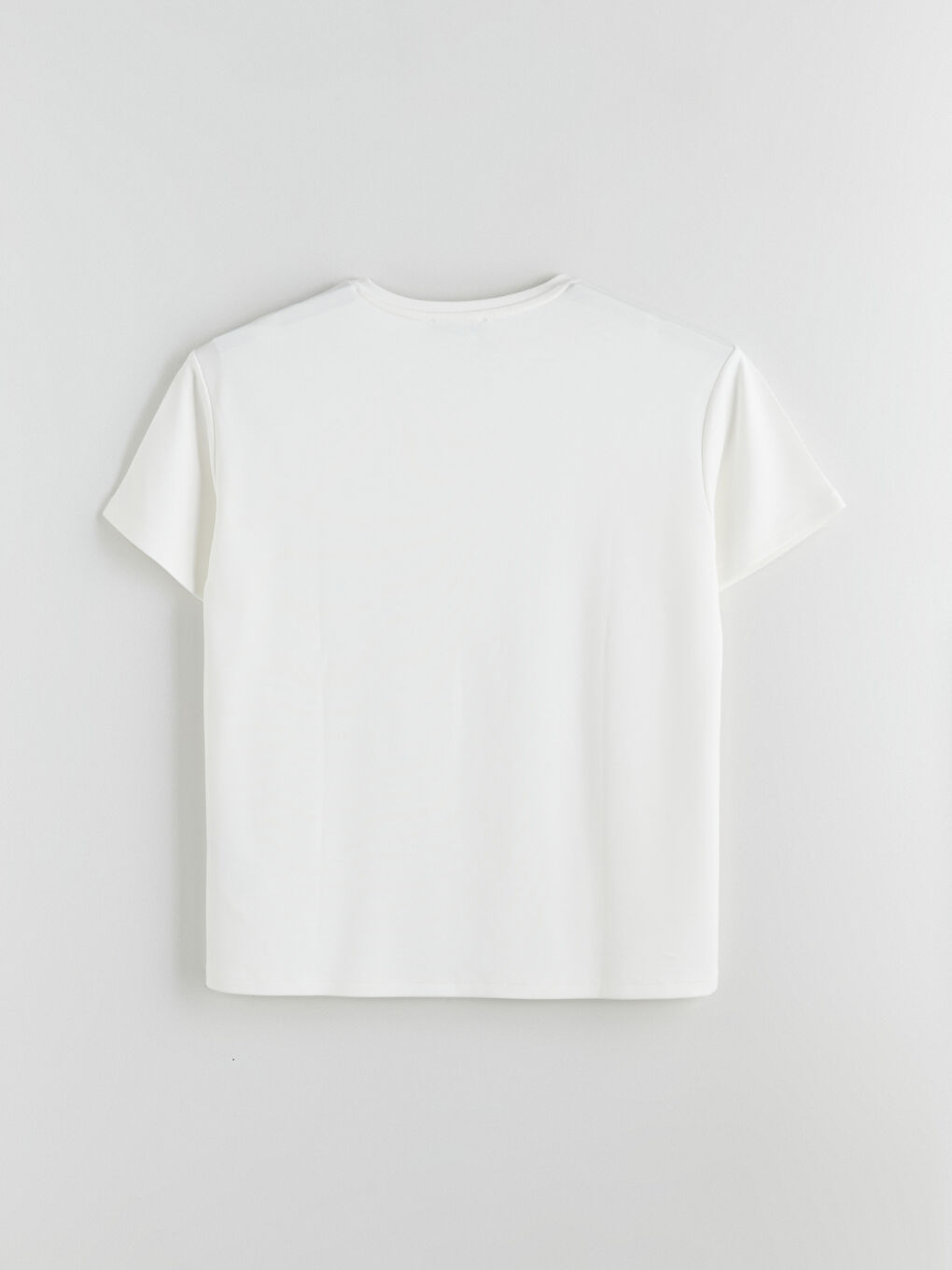 LCWAIKIKI Classic Woman ECRU T-Shirt -W5K563Z8-R9J