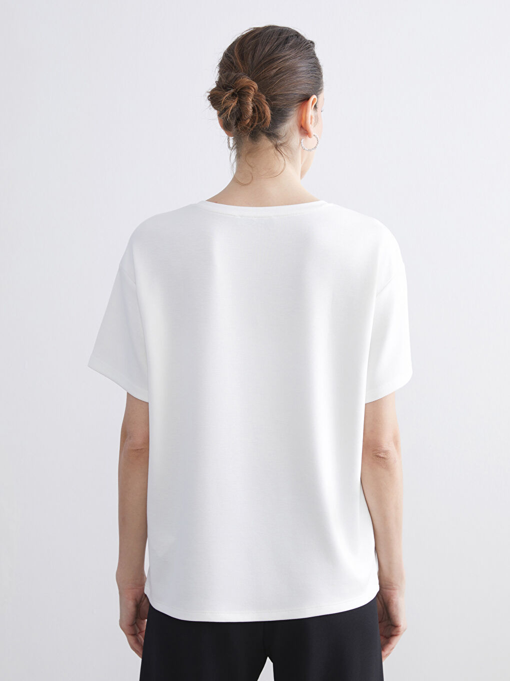 Woman ECRU T-Shirt-6