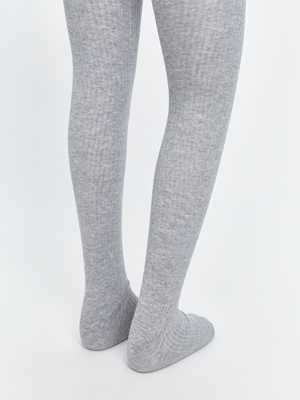 Gri Basic Kız Çocuk Külotlu Çorap-2