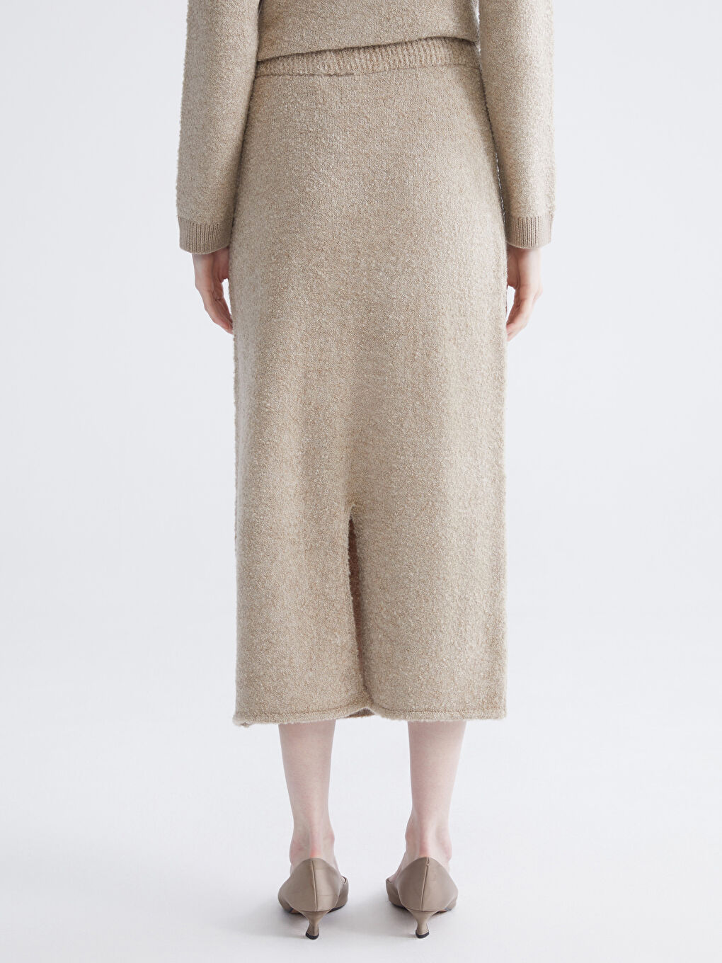 Elastic Waist Knitwear Skirt-3