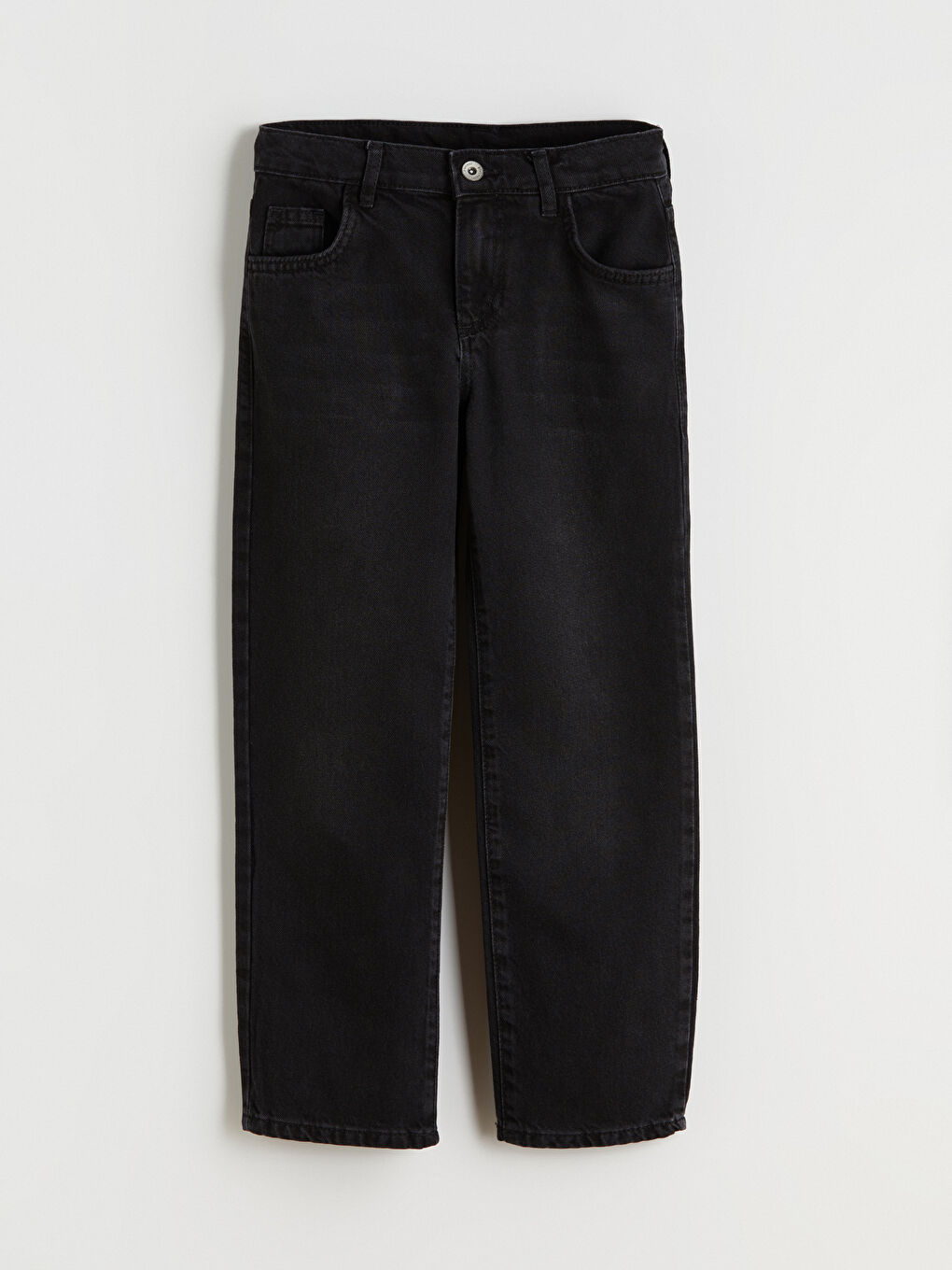 Antrasit Loose Fit Erkek Çocuk Jean Pantolon