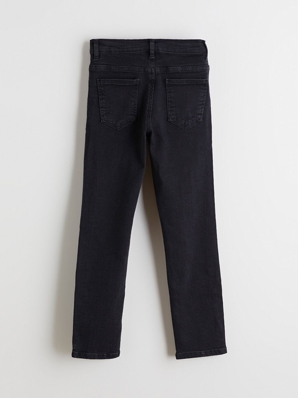Siyah Slim Fit Erkek Çocuk Jean Pantolon-2