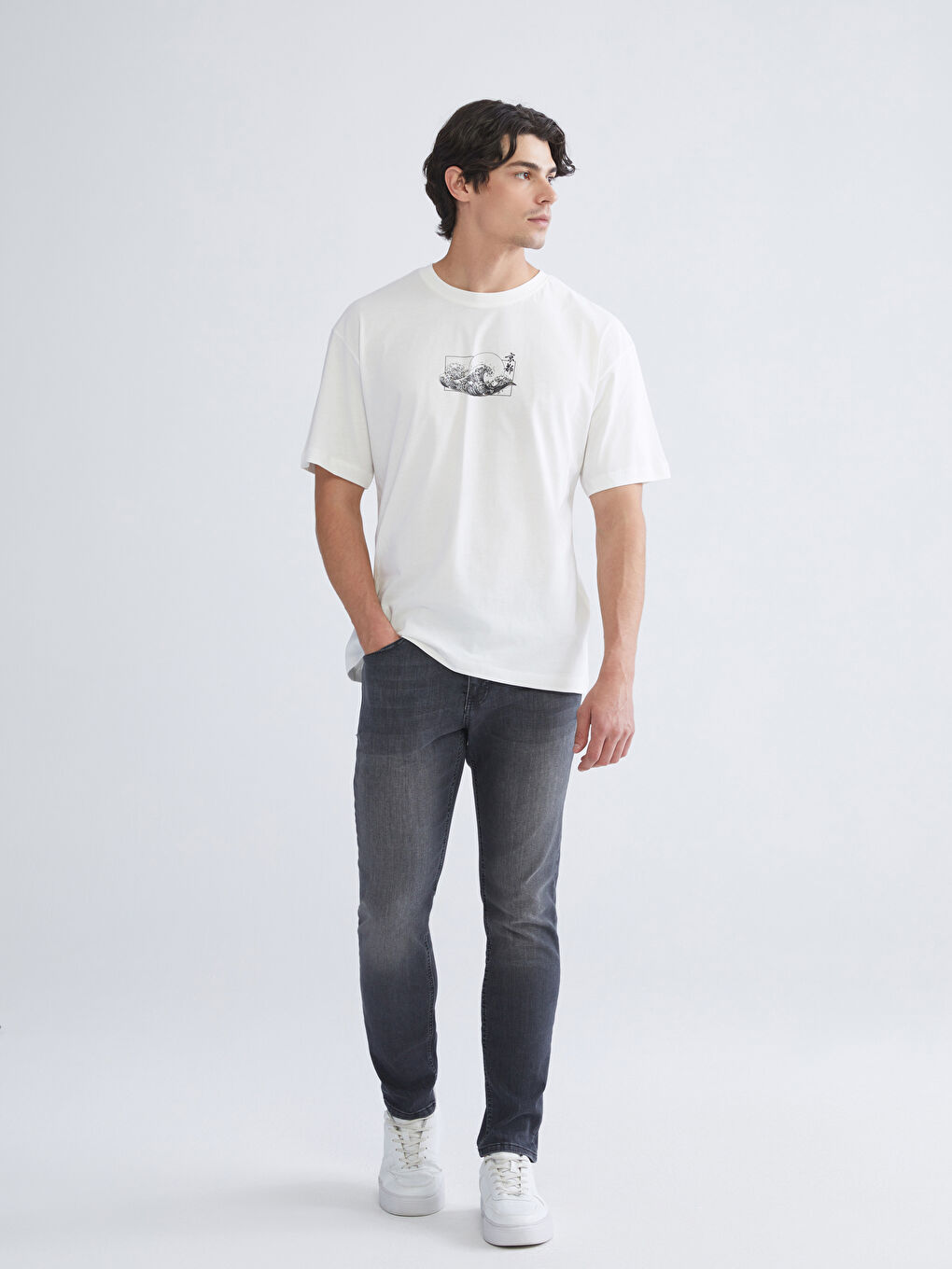 Siyah 750 Slim Fit Erkek Jean Pantolon