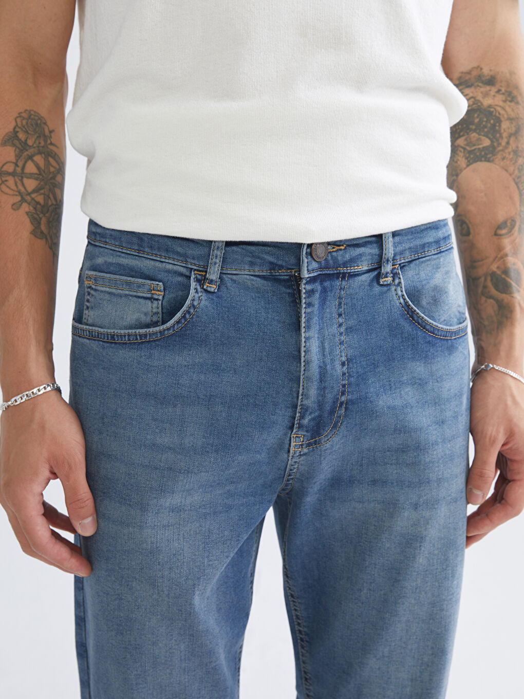 İndigo 730 Havuç Kalıp Erkek Jean Pantolon-2